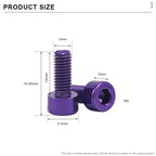 M5X12mm Bike Bottle Cages Bolts Alloy Steel Colorful Hex Head Bicycle Water Bottle Cage Screws Cycling Air Pump Fixed Bolts