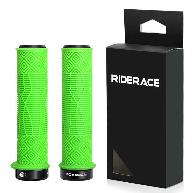 1Pair Mountain Bike Handlebar Grips Anti-Skid Soft Comfortable Lockable Bicycle Grips TPR Rubber Ergonomic Cycling Accessories