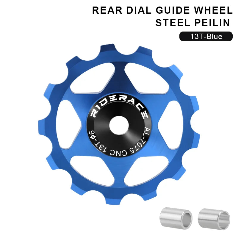 11T 13T Bicycle Pulley Rear Derailleur Multicolour MTB Road Bike Wheel Guide Bearing Jockey Pulley For Shimano Sram 4mm 5mm 6mm