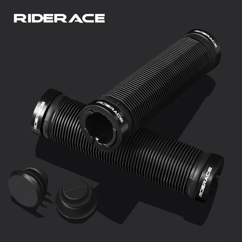 1Pair Bicycle Handle Bar Grips MTB Mountain Bike Handlebar Cover Non-Slip Ergonomic Double Locking Ring Cycling Accessories