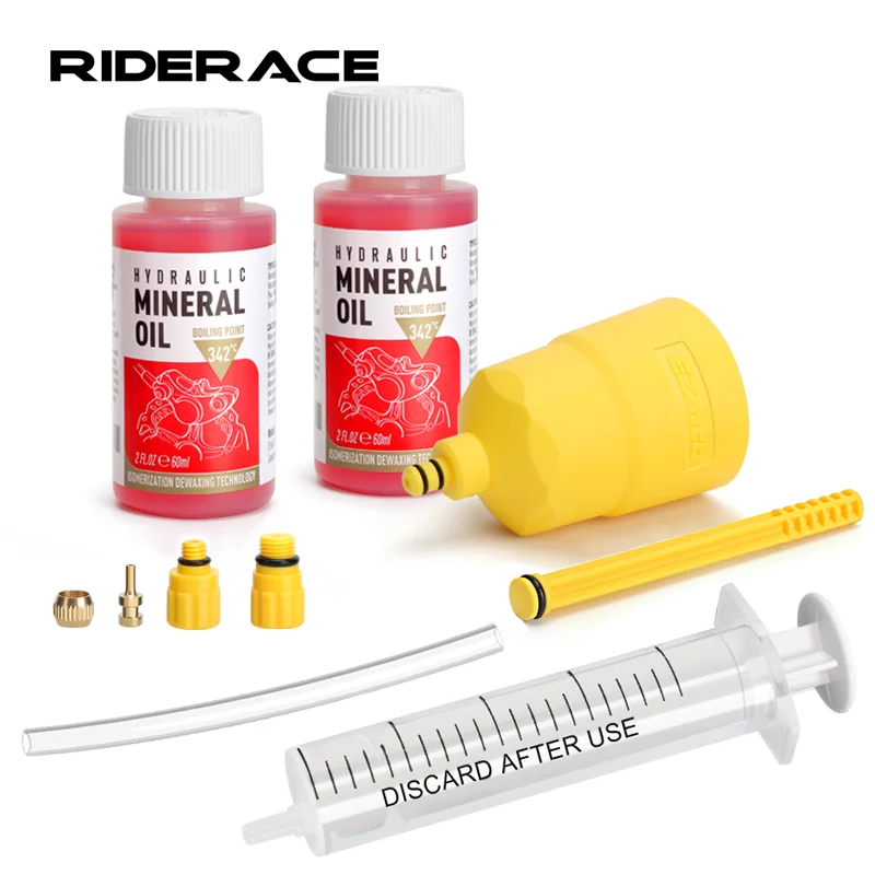 60ML Bicycle Brake Mineral Oil Bike Brake Oil Bleed Kit Tool For Shimano Hydraulic Disc Brake Bleeding Tool Cycling Repair Tools