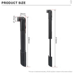 Portable Bicycle Hand Air Pump Schrader/Presta Valve Bike Tire Hand Inflator Ultraligh Outdoor Riding Pump Cycling Accessories