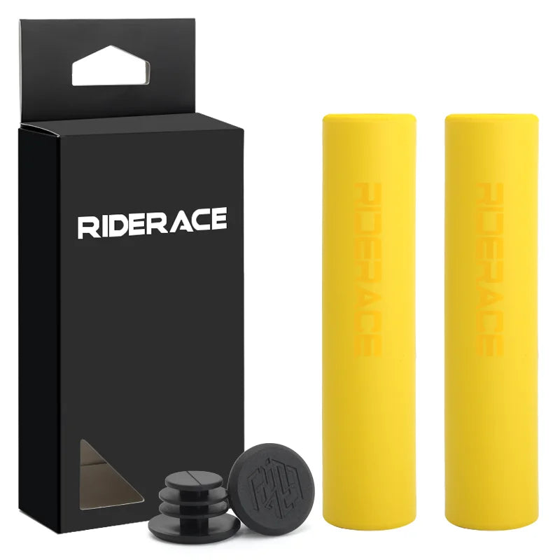 1Pair Bicycle Grips Silicone Sponge Soft Comfortable Mountain Bike Handlebar Cover Anti-Skid Shock-Absorbing MTB Accessories