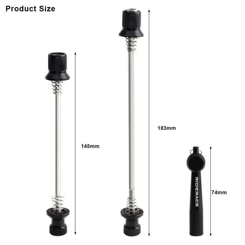Bicycle Hub Quick Release Skewers Lever Aluminum Alloy Bike QR Wheel Locking Security Anti Theft Skewers Cycling Accessories
