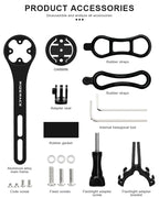 Bike Computer Holder Aluminum Alloy For Garmin GPS Gopro Sports Cam Flashlight Stand Bicycle Stopwatch Speedometer Mount Bracket