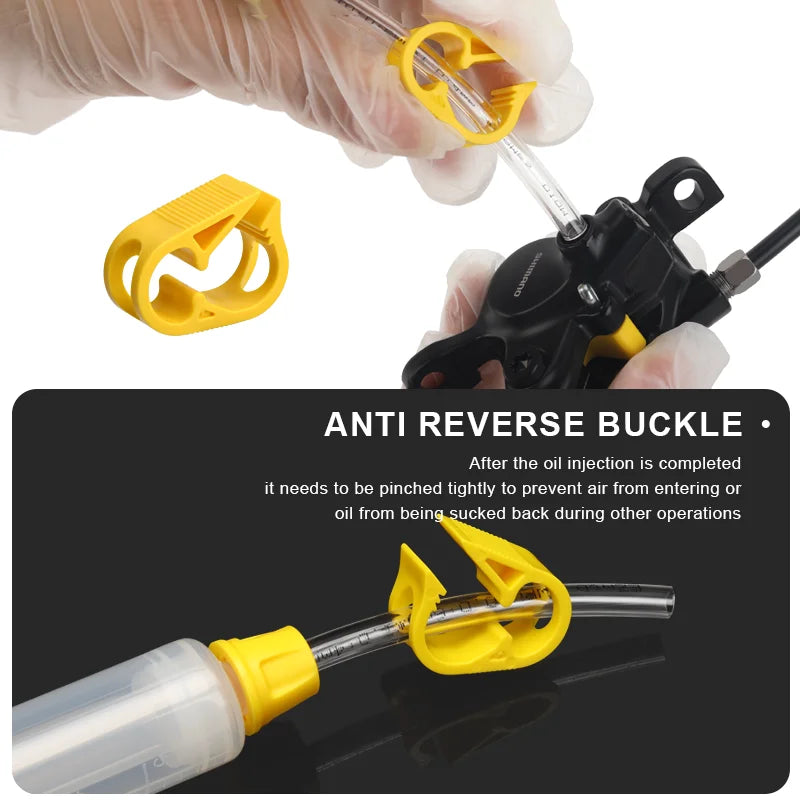 Bicycle Brake Oil Bleed Kit Tools 60ML Brake Mineral Oil Bike Hydraulic Disc Brake Oil Bleed Kit Brake Repair Tools For Shimano