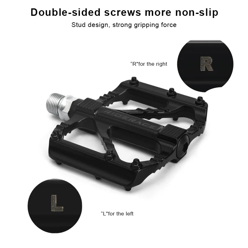 Bicycle Pedals DU Bearings Ultralight Aluminum Alloy Material Non-Slip Nails Mountain Road Bike Pedals Cycling Accessories