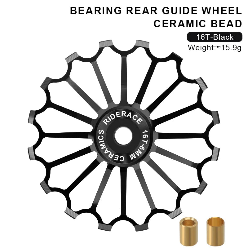 11/12/13/14/15/16T Bicycle Pulley Rear Derailleur Ceramic Bearing Lightweight Bike Wheel Guide Bearing Jockey Pulley For Shimano