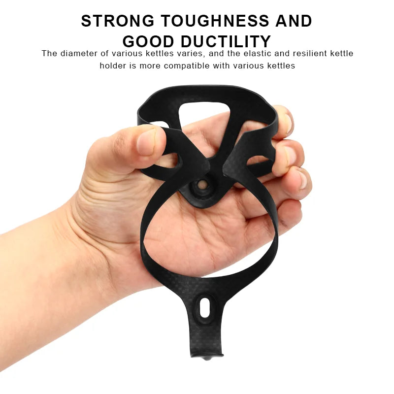 Full 3K Carbon Fiber Bike Water Bottle Holder Mountain Road Bicycle Bottle Rack Outdoor Sports Bottles Cage Holder Matte Glossy