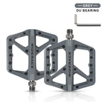 Bicycle Pedal Anti-Slip Ultralight Nylon DU Bearing For Road Mountain Bike Pedals Multicolor Flat Platform Cycling Accessories