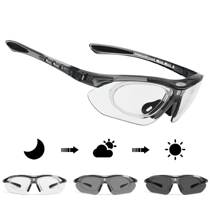 New Style Cycling Sunglasses UV400 Polarized Color Changing Goggles Men Women Outdoor Sports Riding Running Glasses Bike Eyewear