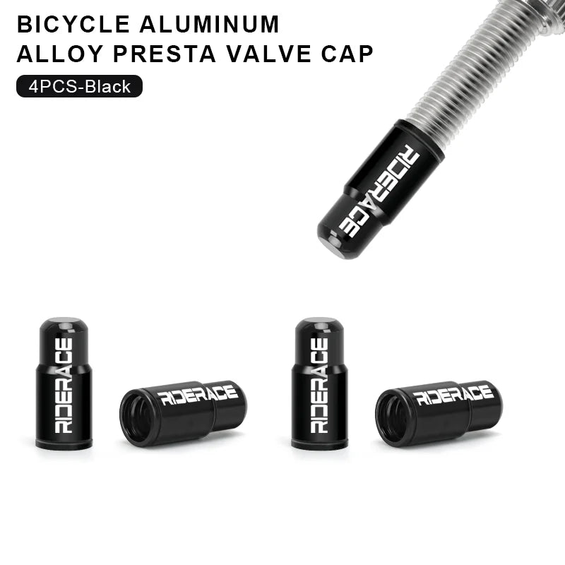 2/4/Pcs Bicycle Tire Valve Cap Aluminum Alloy MTB Road Bike Tube Tyre Gas Nozzle Cover For Fv Presta Valve Dustproof Protector