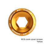 Bicycle Crank Arm Fixing Bolt Crankset Nut Aluminum Alloy MTB Bike Crank Cover Screw Cap M18 M20 Bolt For Shimano Crank Bolt Cap