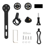 Bicycle Computer Holder Carbon Fiber Bracket Road Bike Stopwatch Speedometer Mount For Garmin Bryton Gopro Adapter Light Stand