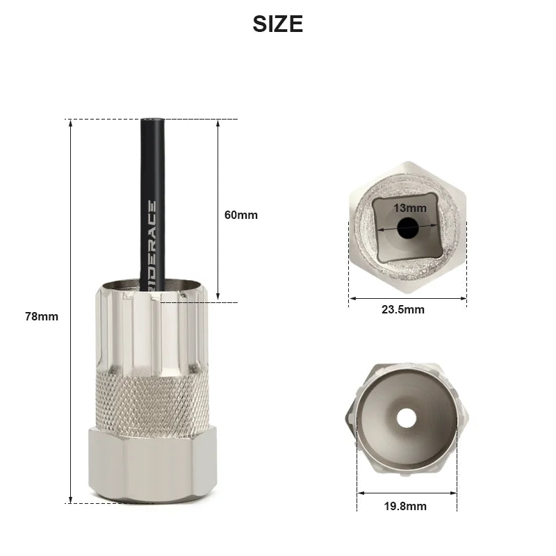 Bike Cassette Lockring Removal Tool Bicycle Flywheel Remove Socket Wrench For Shimano SRAM SunRace Guiding Stick Repair Tool