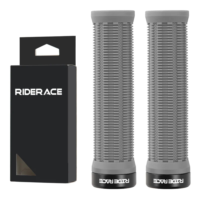 1Pair MTB Grips TPR Rubber Ergonomic Comfortable Mountain Bike Handlebar Grips Anti-Skid Shock-Absorbing Bicycle Handlebar Cover