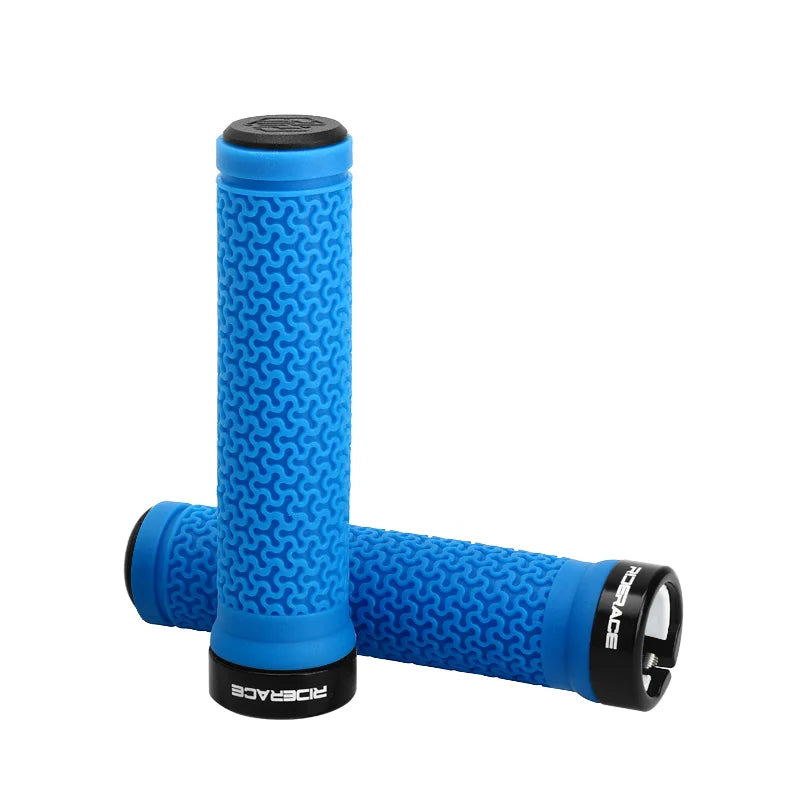 Bicycle Handlebar Cover Super Soft Texture Single-Sided Locking MTB Bike Grips Anti-Slip Durable Shock-Proof Rubber Cycling Part
