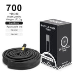 2Pcs Bicycle Inner Tube For AV FV Schrader Presta Valve 700C 18 23 25 28 32 35 43C 48/60mm Bike Inner Tube Cycling Accessories