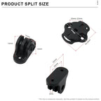 Bicycle Computer Holder Base Bike Gopro Camera Mount Holder Bracket Adapter Cycling Headlight Bracket Convex Male Buckle Parts