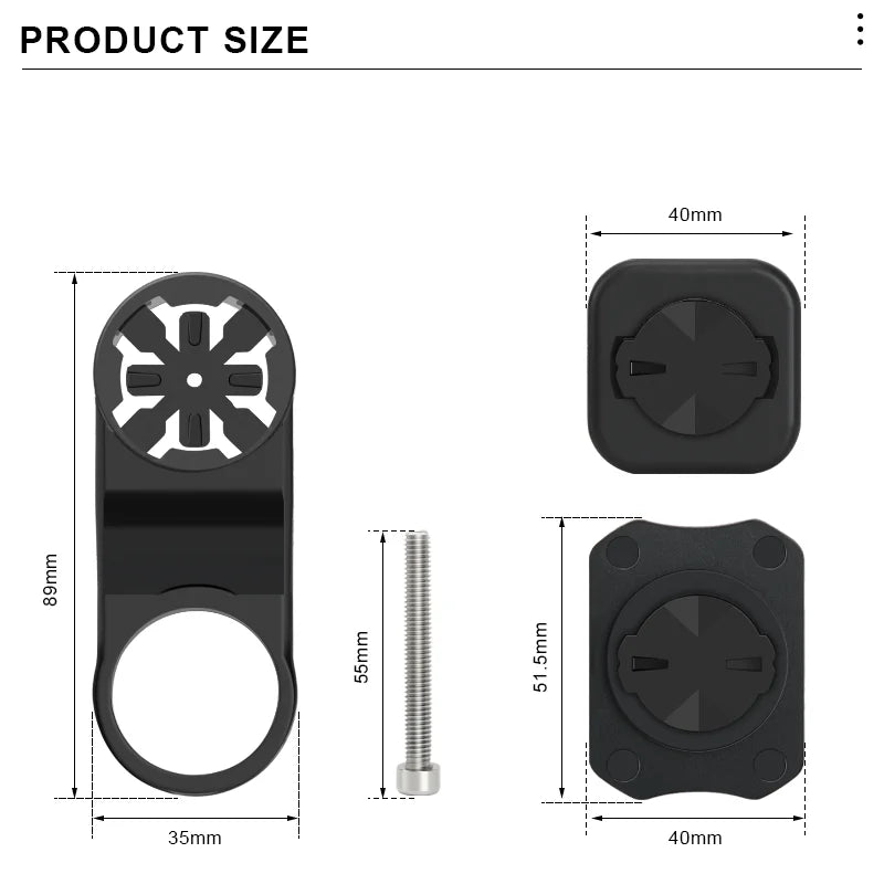 Bicycle Phone Holder Bike Phone Back Buckle Holder 3M Adapter Strong Adhesive Support Stand Cycling Garmin Computer Mount