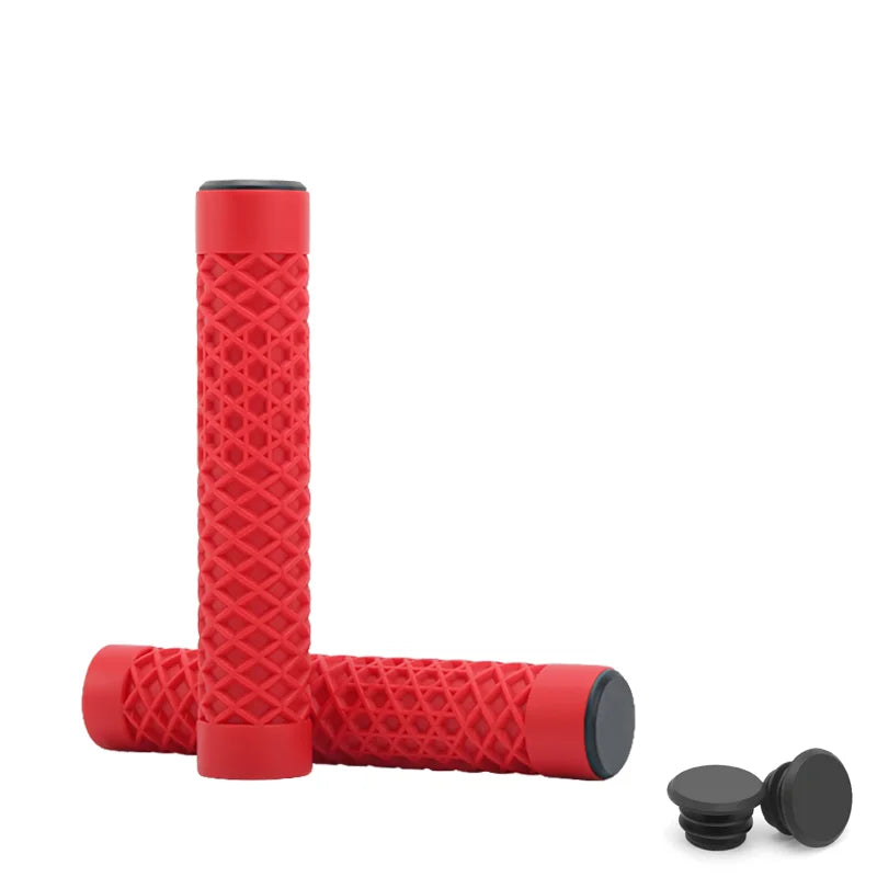 1Pair Bicycle Handlebar Grips Lengthening Non-Slip Soft Rubber Mountain Bike Grips For 22.2mm Handlebar Scooter Tricycle BMX