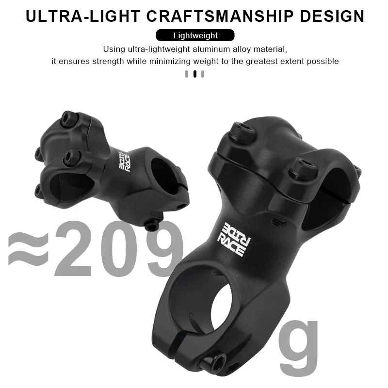 MTB Bike Handlebar Stem 7 Degree 60mm Length Road Bicycle Stem Aluminum 28.6 Front Fork Stem For 31.8mm Handlebar Cycling Parts