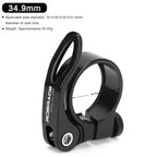 Bicycle Seatpost Clamp 31.8/34.9mm Aluminium Alloy MTB Road Bike Seat Post Clamp Ultralight Quick Release Cycling Accessories