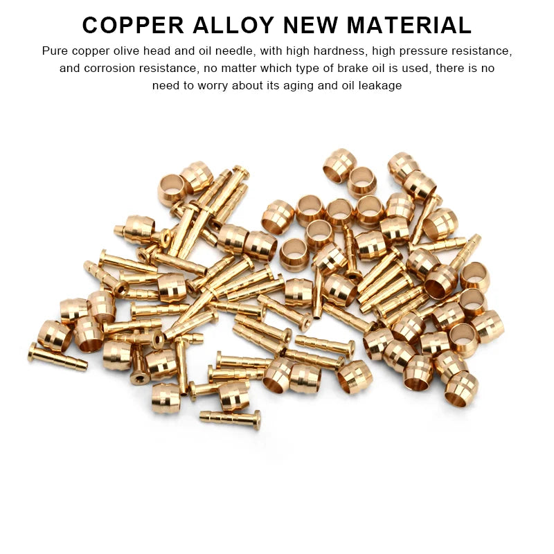 50 Set Bicycle Brake Olive Alloy Bike Hydraulic Disc Brake Needle Olive Connect Inserts For SHIMANO BH90 BH59 SRAM MAGURA TEKTRO