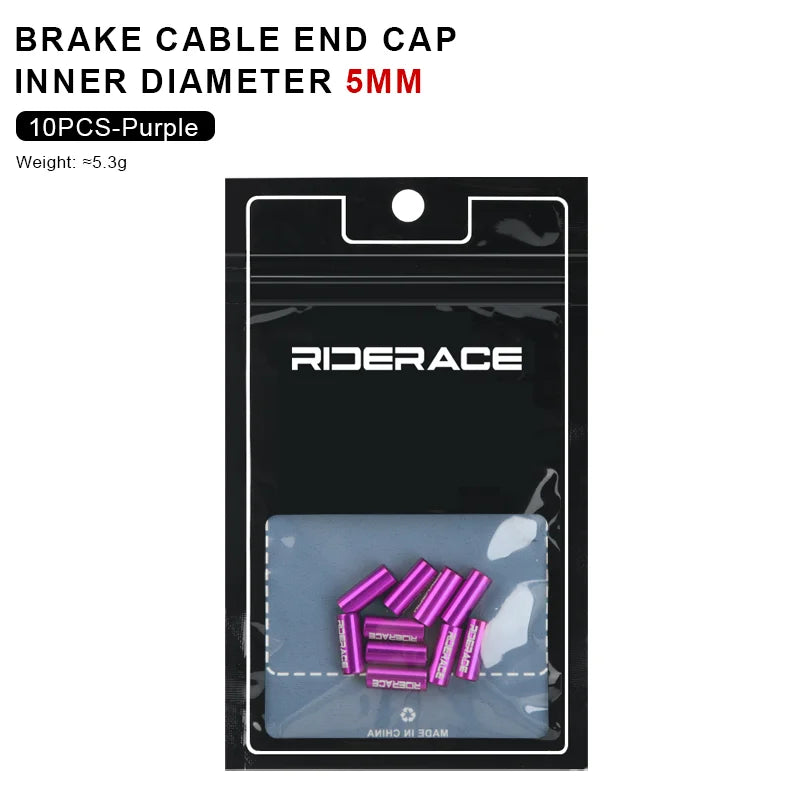 10Pcs/Lot Bicycle Derailleur Cable Housing End Cap Aluminum Alloy 4mm 5mm Bike Shift Brake Cable Ends Line Cap Wire Tube Plugs