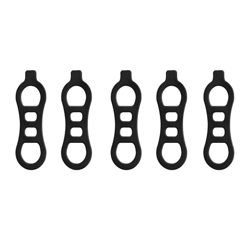 5/10Pcs Bicycle Front Light Torch Fixing Band Bike Light Torch Holder Bungee Stretch Rubber Straps Cycling Handlebar Light Strap