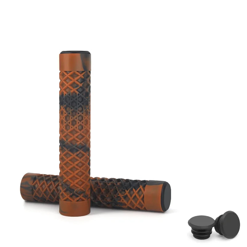 1Pair Bicycle Handlebar Grips Lengthening Non-Slip Soft Rubber Mountain Bike Grips For 22.2mm Handlebar Scooter Tricycle BMX