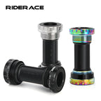 BB68-73mm Bicycle Bottom Bracket Adapter Crank 1.37/24mm For Road Bike Hollowtech Central Axis Aluminum Alloy MTB Accessories