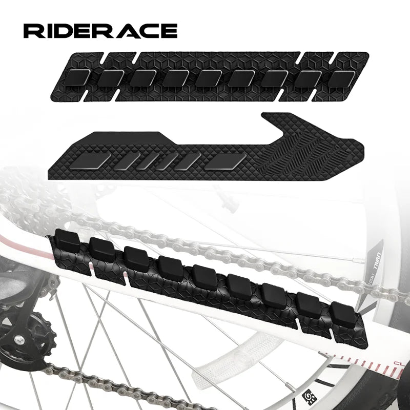 3D Silicone Bicycle Frame Scratch Resistant Protector MTB Road Bike Chainstay Scratch-Resistant Chain Guard Protector Stickers