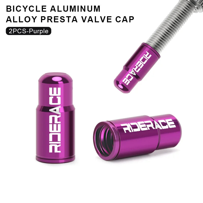 2/4/Pcs Bicycle Tire Valve Cap Aluminum Alloy MTB Road Bike Tube Tyre Gas Nozzle Cover For Fv Presta Valve Dustproof Protector