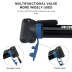 Portable Bicycle Pump AV FV Valve MTB Road Cycling Tire Hand Air Pump Aluminum Alloy Bike Air Shock Pump Schrader Presta Valve