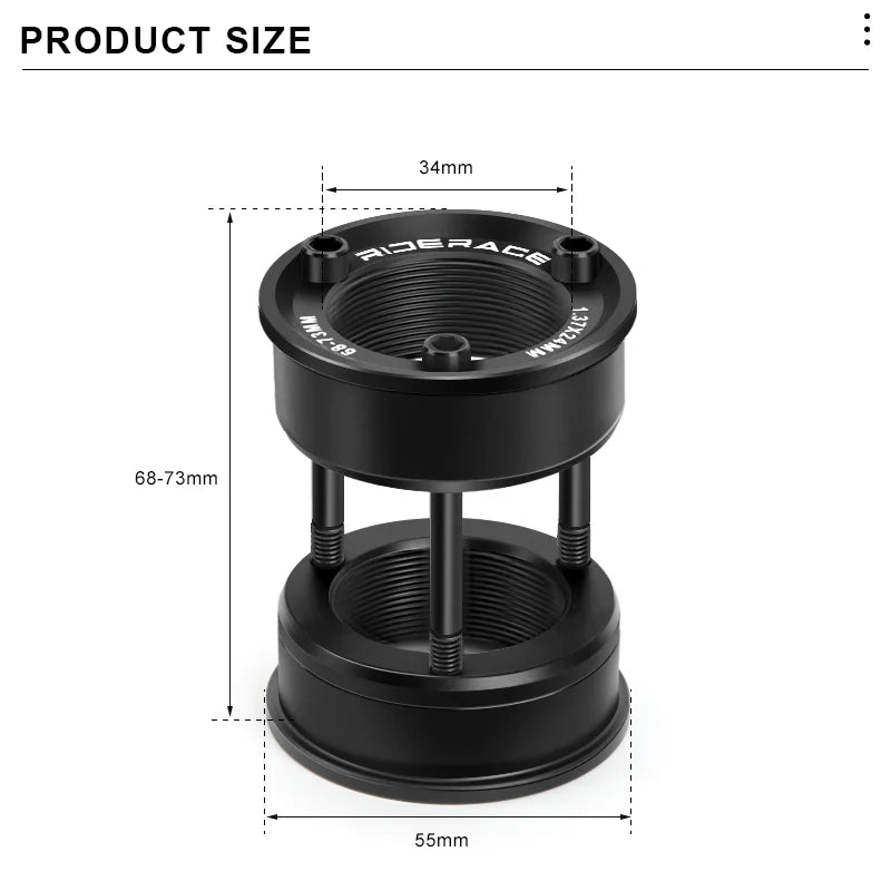 Bike Bottom Bracket Conversion Kit Bicycle Eccentric Bottom Bracket Bb68-73mm Adjustable American To Euro Cycling Crankset Part