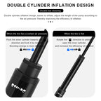 160PSI Bike Pump With Gauge Aluminium Alloy CNC Bicycle Hand Tire Air Inflator Schrader Presta Valve AV FV Cycling Accessories