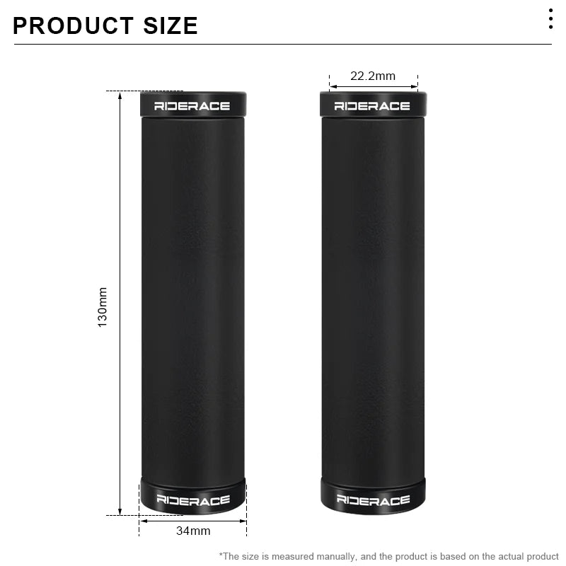 Bicycle Handlebar Cover Integrated Rubber Anti-Slip Shockproof Ergonomic MTB Mountain Bike Handle Bar Cuffs BMX Cycling Parts