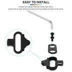 Bicycle Lock Pedal Plate Adapter Converter Mountain Bike Pedal SPD Shoes Copper Adapter Clamp Plate No Clip Eggbeater Lock