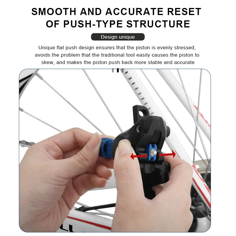 Bicycle Brake Pad Spreader Tool Durable Steel Rotatable Bike Caliper Piston Resetting Tool For Shimano/Sram Cycling Repair Tool