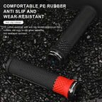 1Pair MTB Bicycle Handlebar Grips Rubber Anti-Skid Shock-Proof Comfortable Bike Handlebar Cover For 22.2mm Cycling Accessories