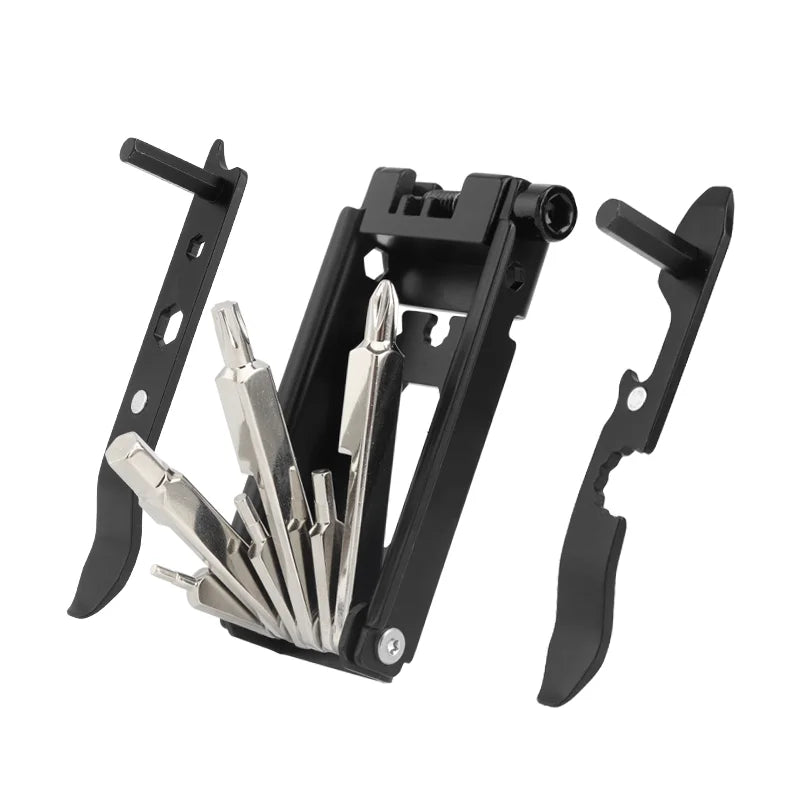 23 In 1 Bicycle Repair Tool Kit Multifunction Foldable CR-V Steel Hex Spoke Wrench Bike Repair Tool Screwdriver MTB Chain Cutter