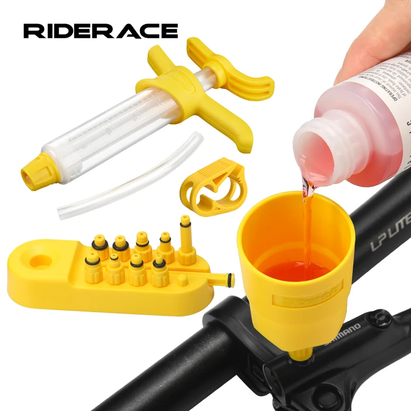 Bicycle Brake Oil Bleed Kit Tools 60ML Brake Mineral Oil Bike Hydraulic Disc Brake Oil Bleed Kit Brake Repair Tools For Shimano