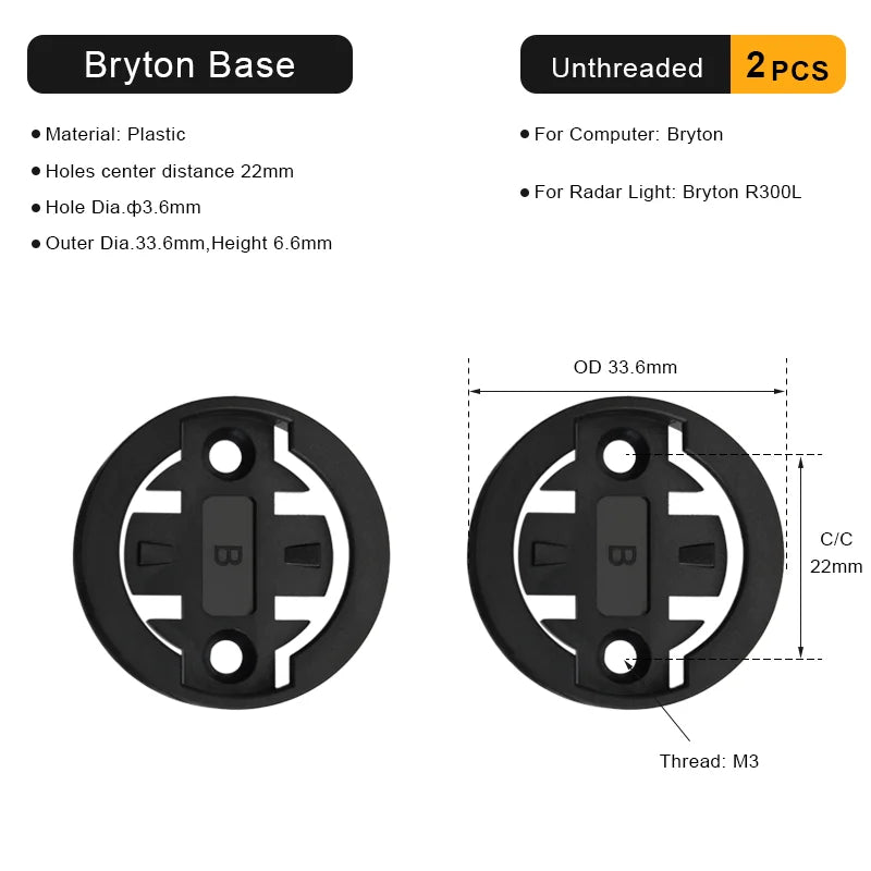 Bike Computer Bracket Mount Base For Garmin Bryton Wahoo Magene Bicycle Computer Mount Adapter Base Plastic Replacement Part