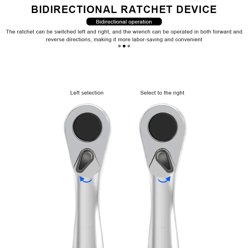 Mini Bike Ratchet Wrench 1/4 Drive Ratchet Handle Quick Release Socket Spanner Screwdriver Bit Tool Bicycle Allen Key Spanner