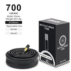 2Pcs Bicycle Inner Tube For AV FV Schrader Presta Valve 700C 18 23 25 28 32 35 43C 48/60mm Bike Inner Tube Cycling Accessories