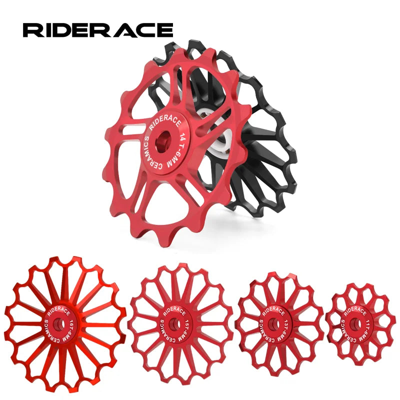 11/12/13/14/15/16T Bicycle Pulley Rear Derailleur Ceramic Bearing Lightweight Bike Wheel Guide Bearing Jockey Pulley For Shimano