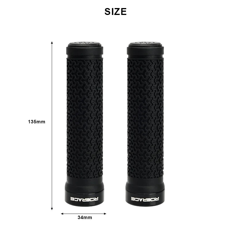 Bicycle Handlebar Cover Super Soft Texture Single-Sided Locking MTB Bike Grips Anti-Slip Durable Shock-Proof Rubber Cycling Part