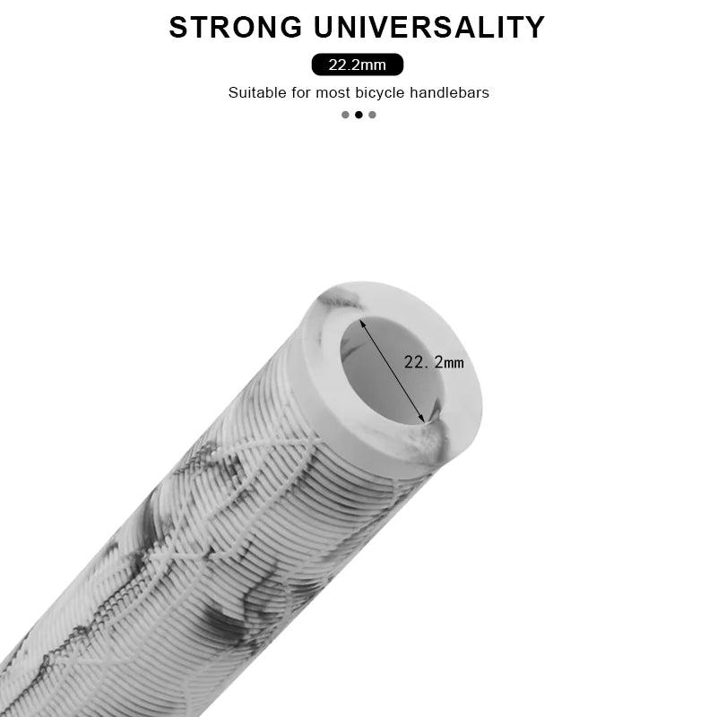Bicycle Handlebar Grips Rubber Soft Non-Slip Shockproof Mountain Bike Handlebar Cover Lengthening Thickening Cycling Accessories