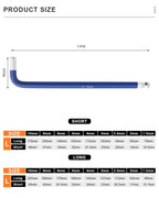 9Pcs Bicycle Inner Hexagonal Wrench S2 CR-V Steel Colorful Flat Ball Opening Wrench Bike Hex Key Set 1.5/2/2.5/3/4/5/6/8/10mm